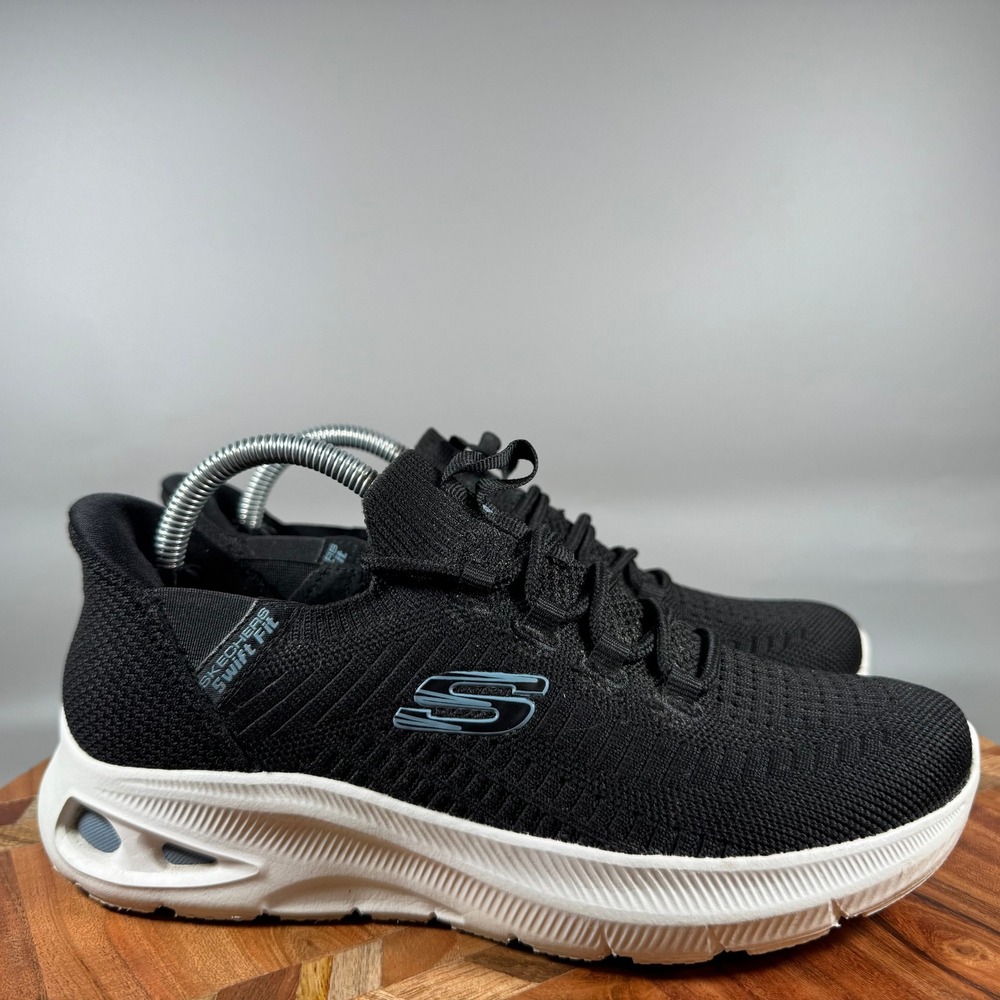 Skechers Hands Free Slip-ins Swift Fit Black Sneakers 179133BJ Womens Size 6